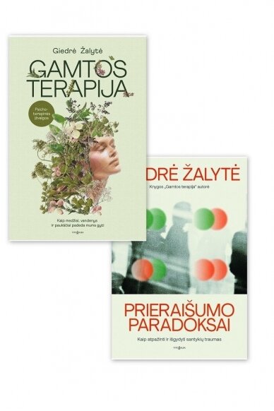 KNYGŲ KOMPLEKTAS. „Gamtos terapija“ + „Prieraišumo paradoksai“ KNYGŲ KOMPLEKTAS. „Gamtos terapija“ + „Prieraišumo paradoksai“