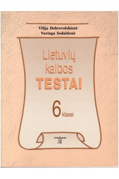 Lietuvių kalbos testai 6 klasei