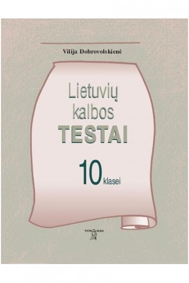 Lietuvių kalbos testai 10 klasei